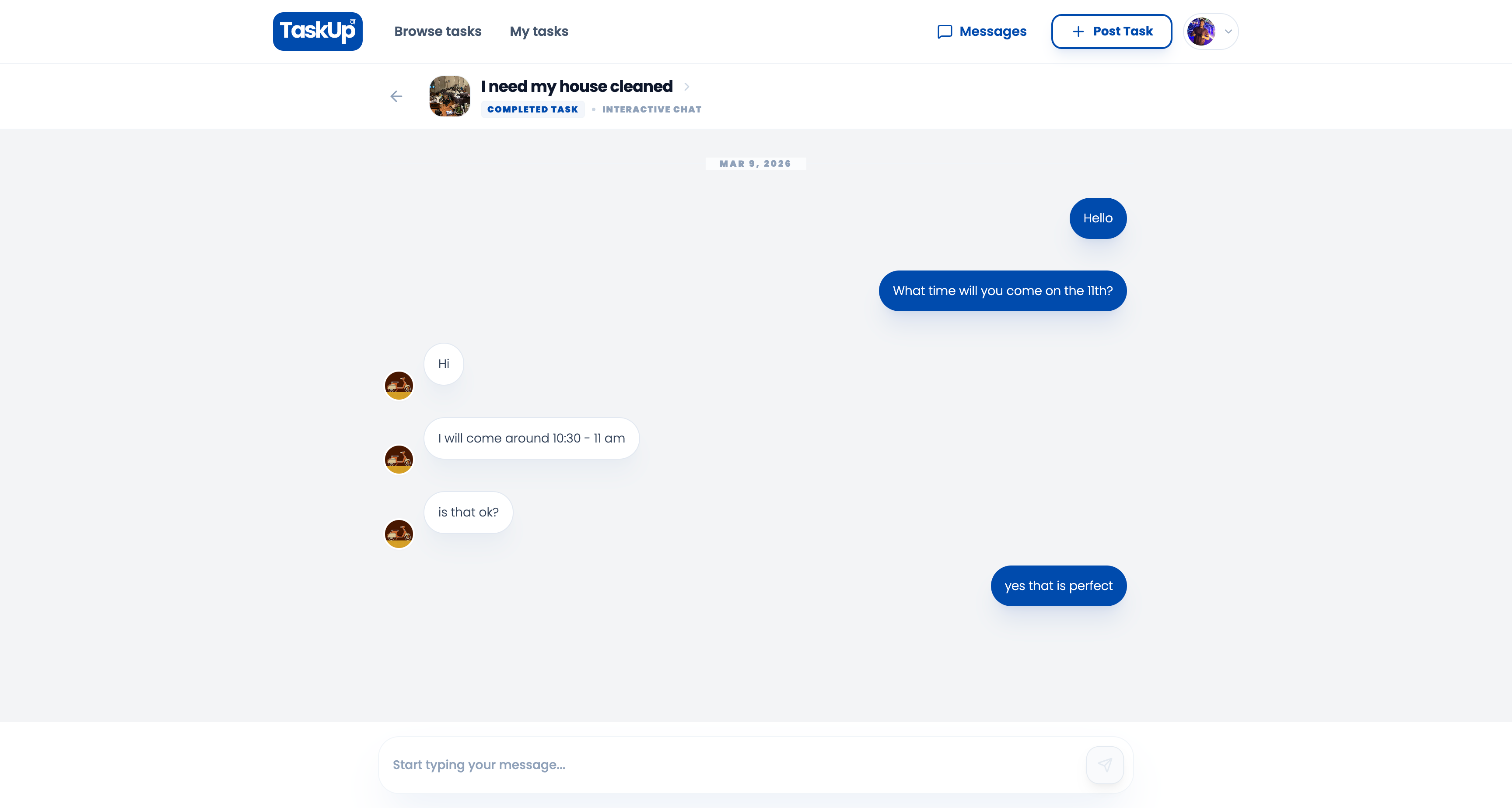 TaskUp Chat